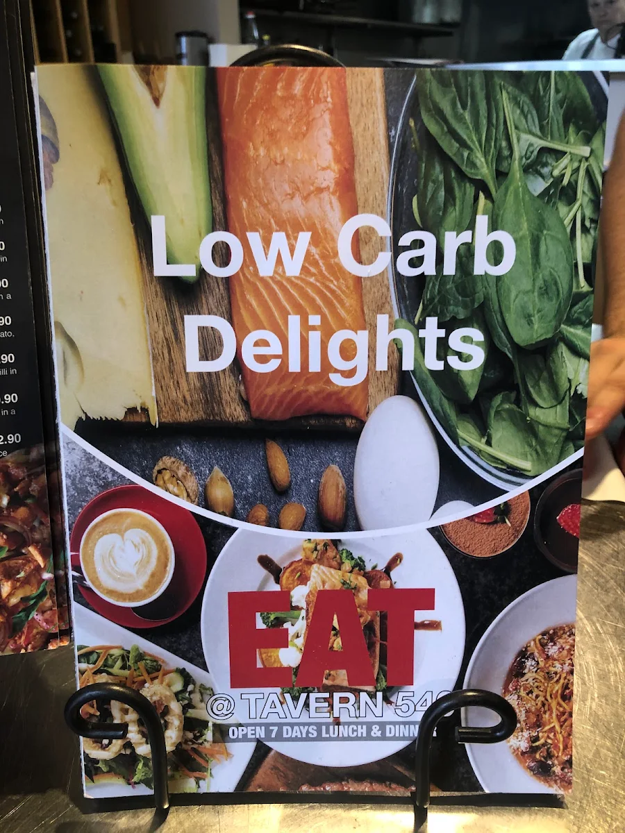 Menu, Tavern 540