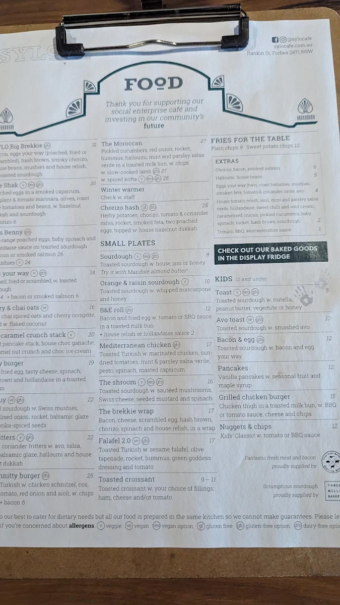 Menu, SYLO