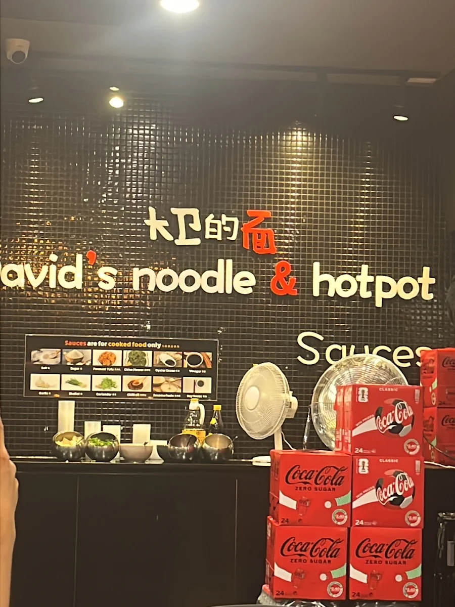 Menu, David's Noodle & Hotpot - Chermside