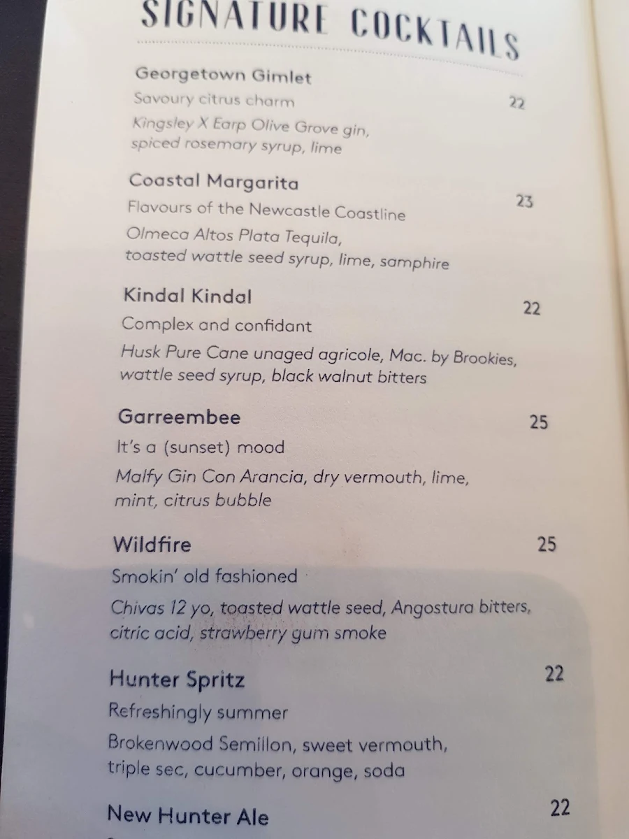 Menu, Romberg's