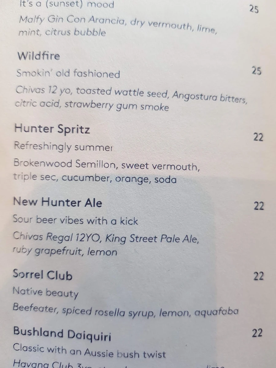 Menu, Romberg's