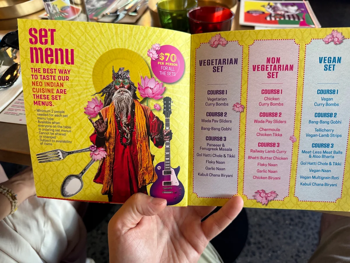 Menu, Masala Theory - Bondi Beach