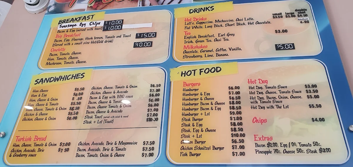 Menu, Fresh Bun Cafe