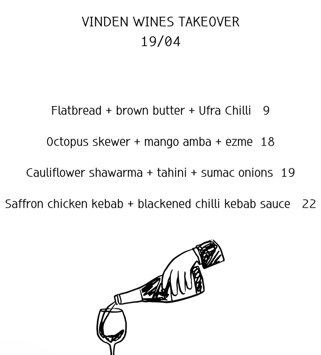 Menu, CARA