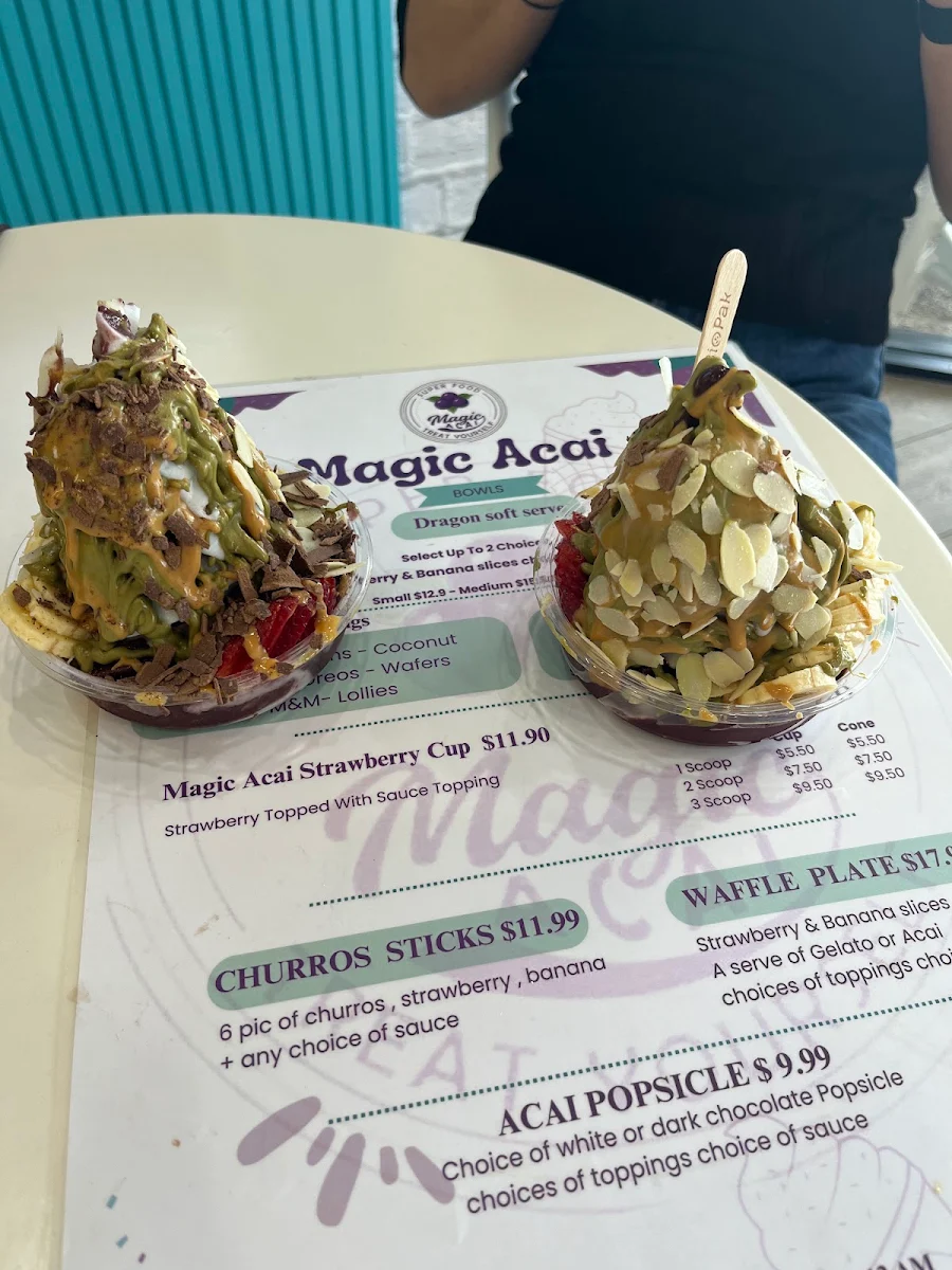 Menu, Magic Acai