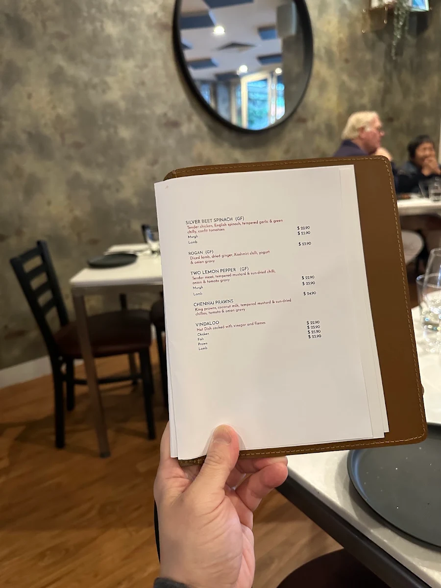 Menu, Spice Club