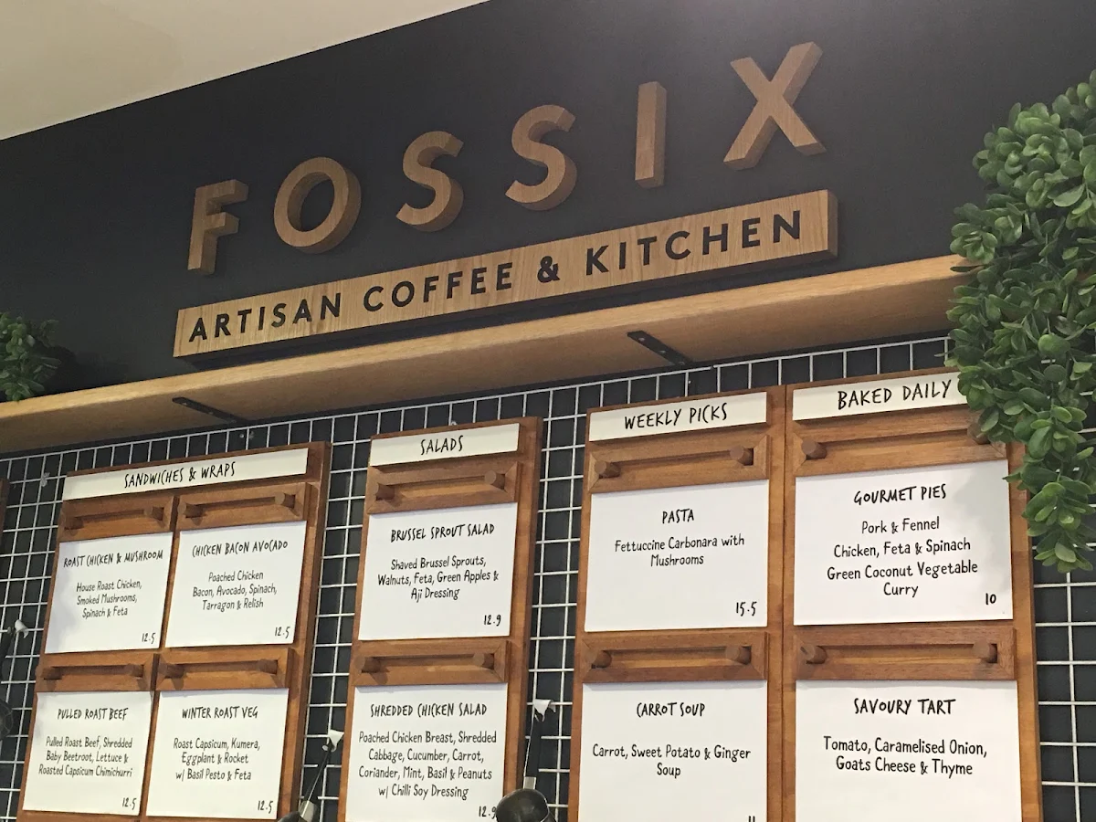Menu, Fossix Pitt St