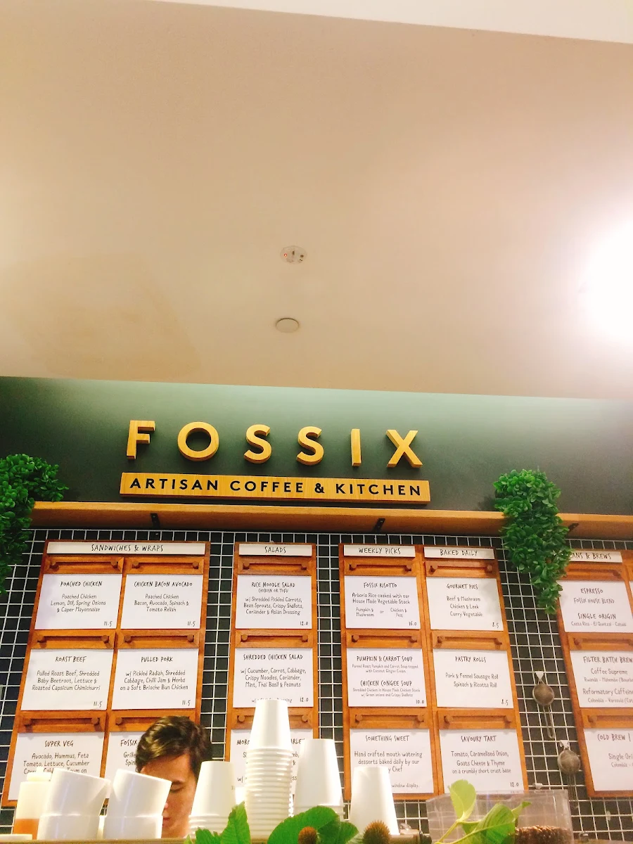 Menu, Fossix Pitt St