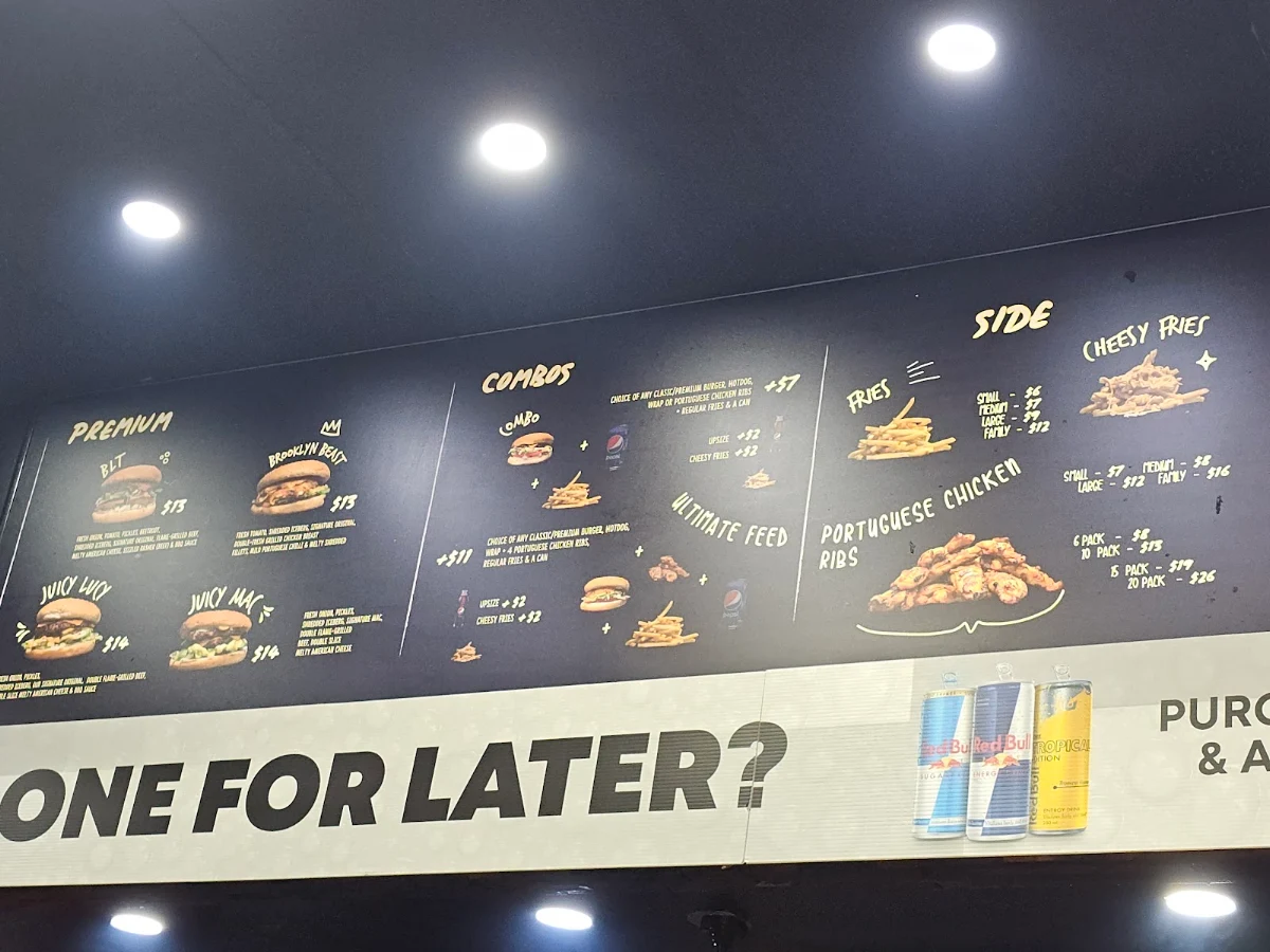 Menu, CHIPS & RIBS
