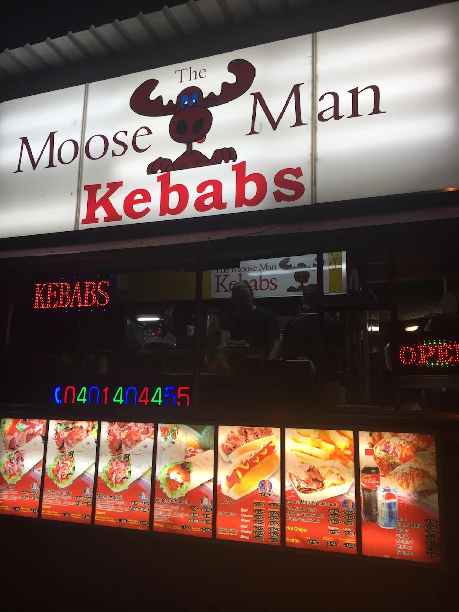 Menu, The Moose Man Kebabs
