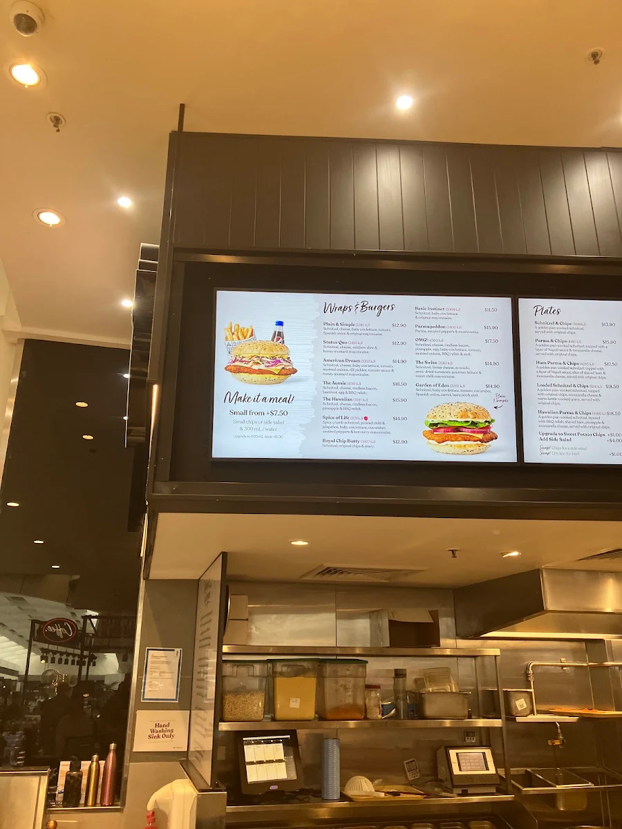 Menu, Schnitz Southland