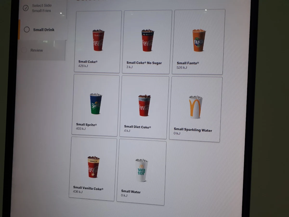 Menu, McDonald's Minyama