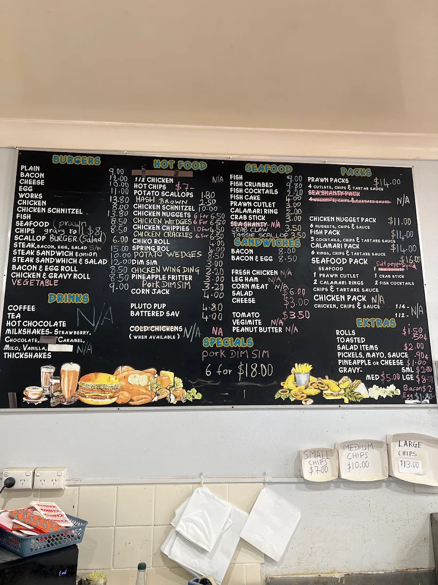 Menu, Rathmines Take-Away