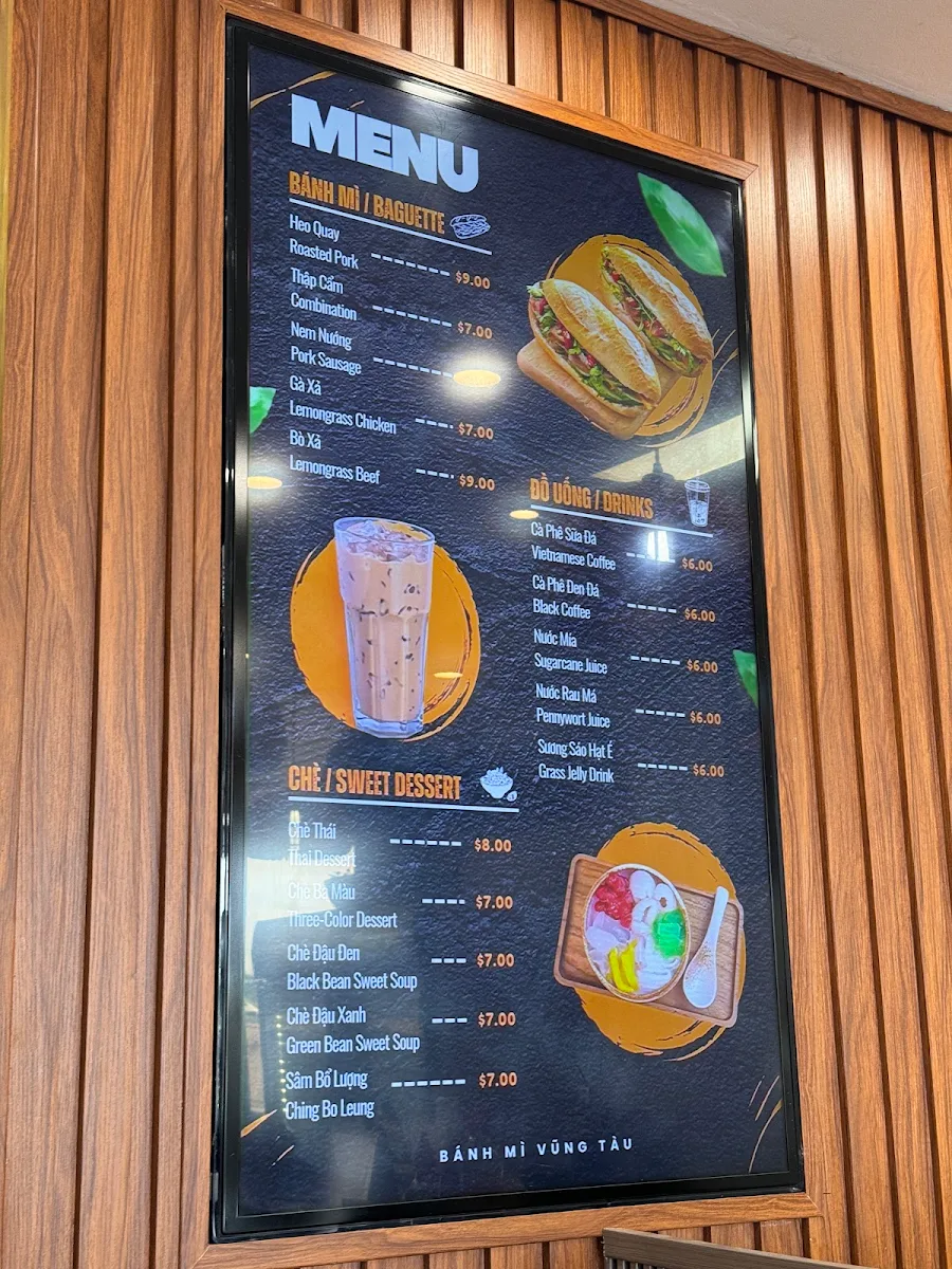 Menu, Bánh Mì Vũng Tàu