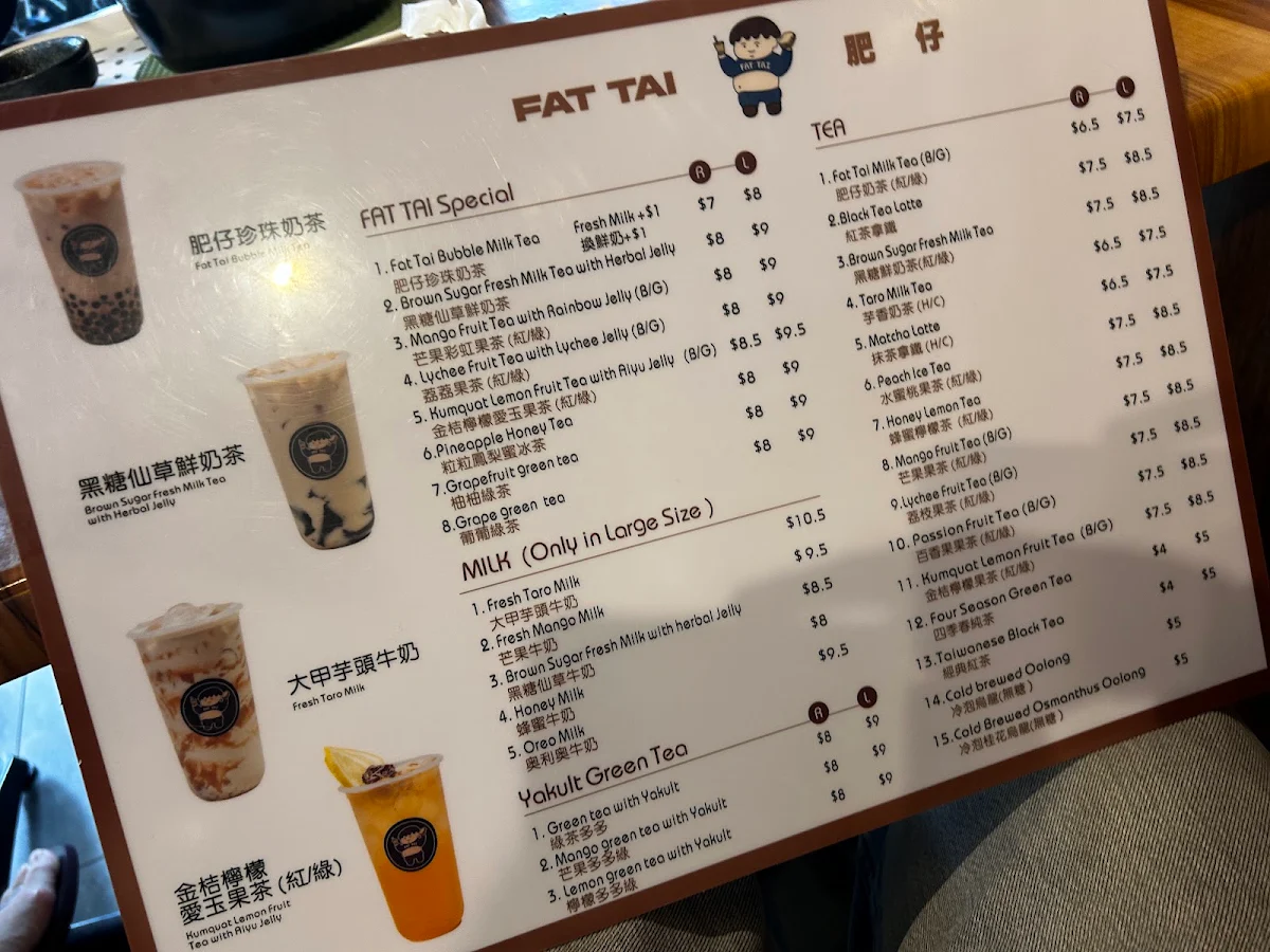 Menu, FAT TAI 肥仔