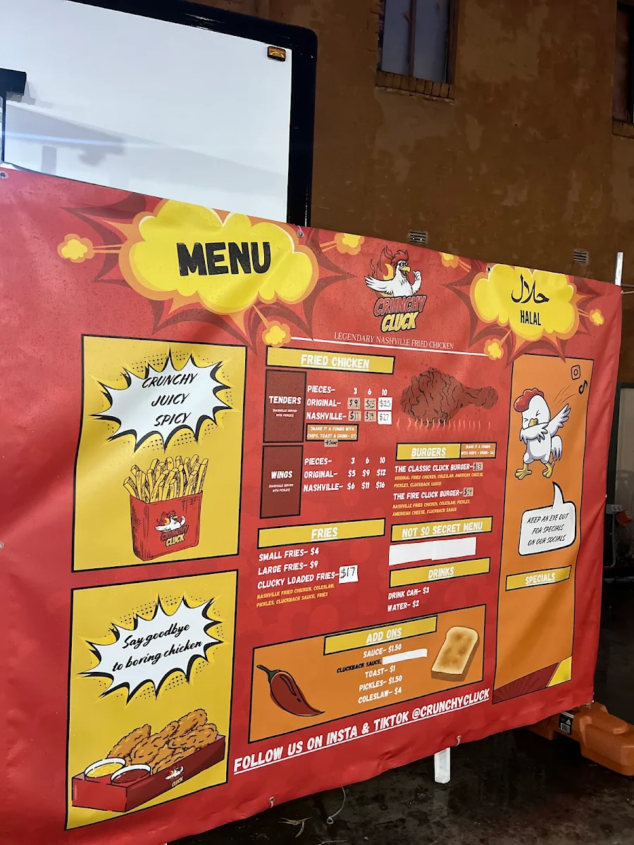 Menu, Crunchy Cluck
