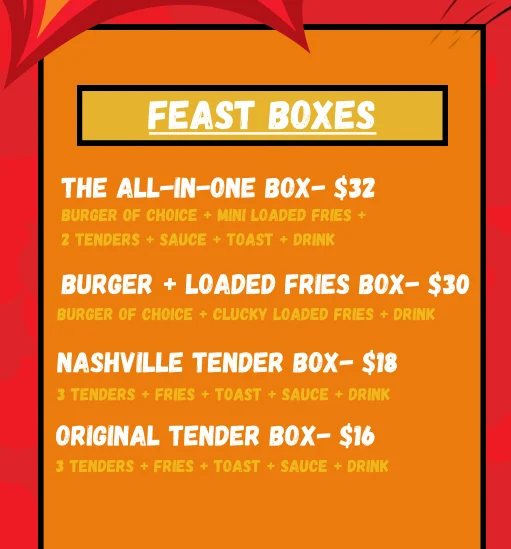 Menu, Crunchy Cluck