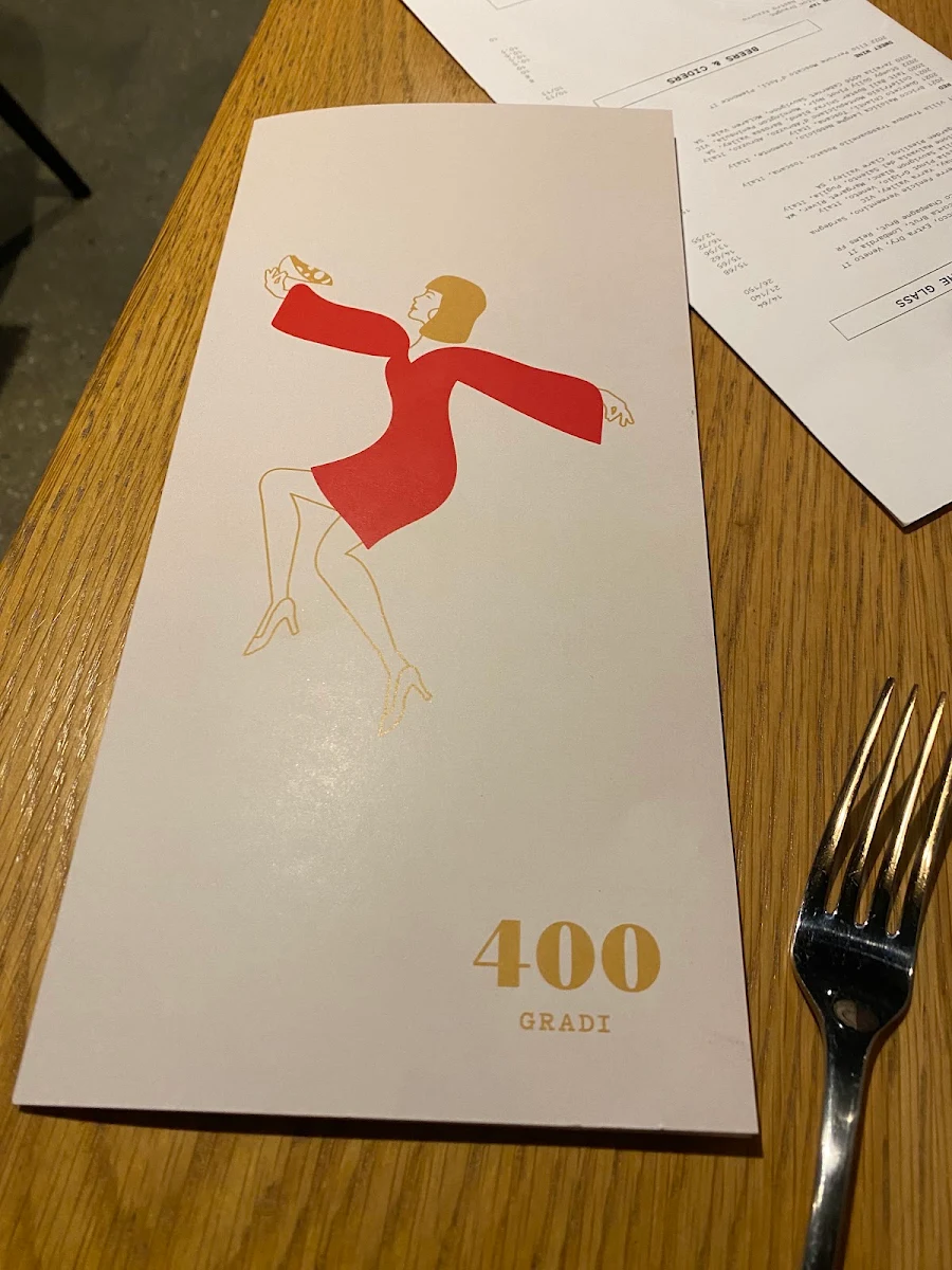 Menu, 400 Gradi - Essendon