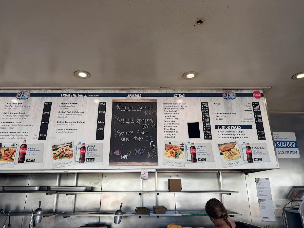 Menu, 31 Fish Terrigal