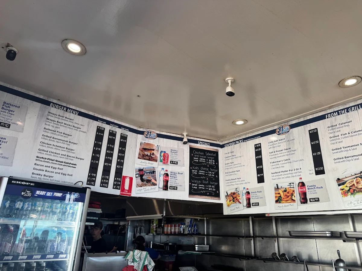 Menu, 31 Fish Terrigal
