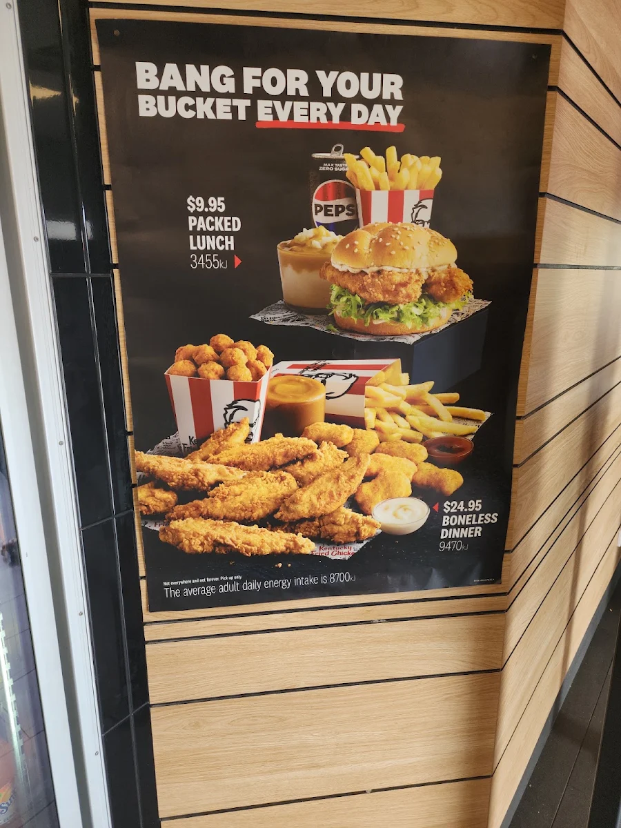 Menu, KFC Smithfield