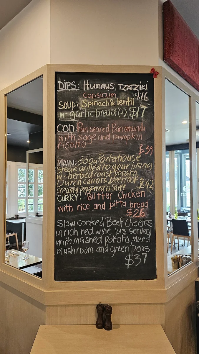 Menu, Rosco's @ Chevron
