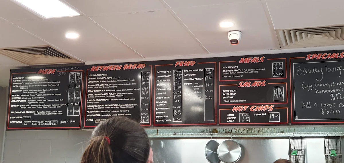 Menu, Murrumbateman Takeaway