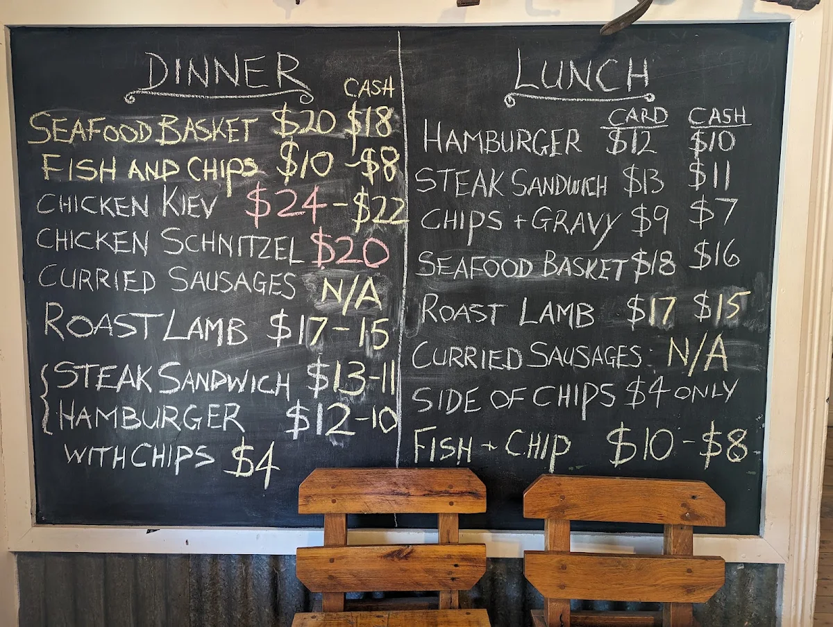 Menu, Tumblong Tavern
