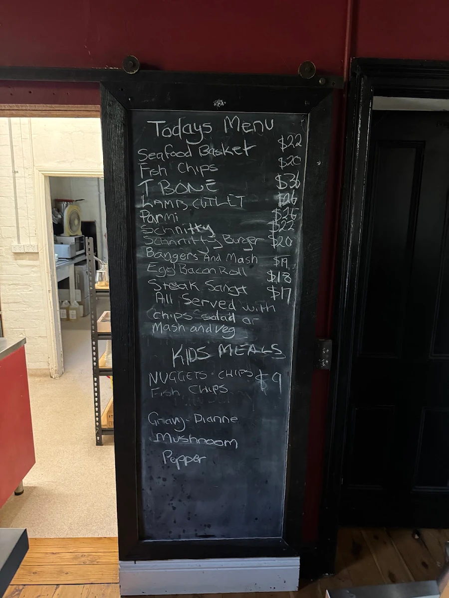 Menu, Tumblong Tavern