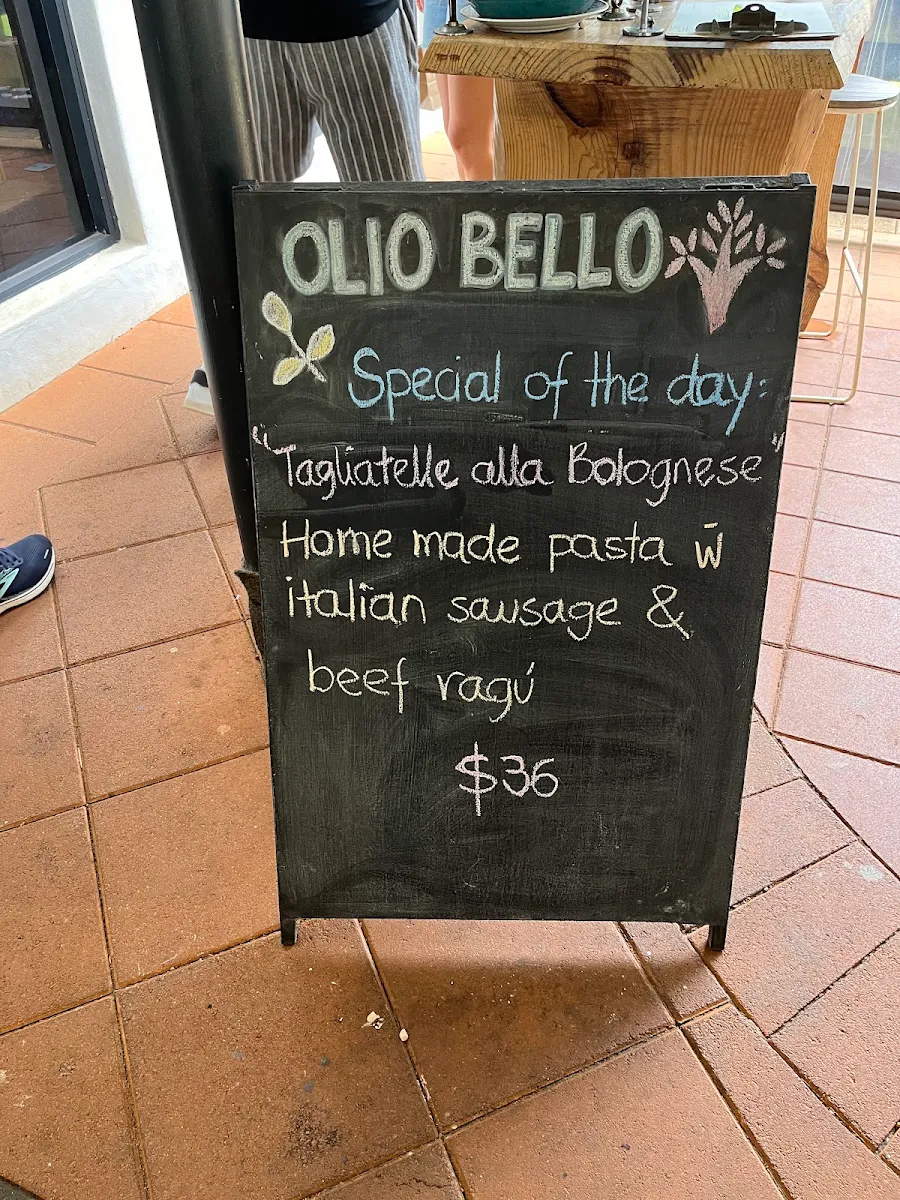 Menu, Olio Bello