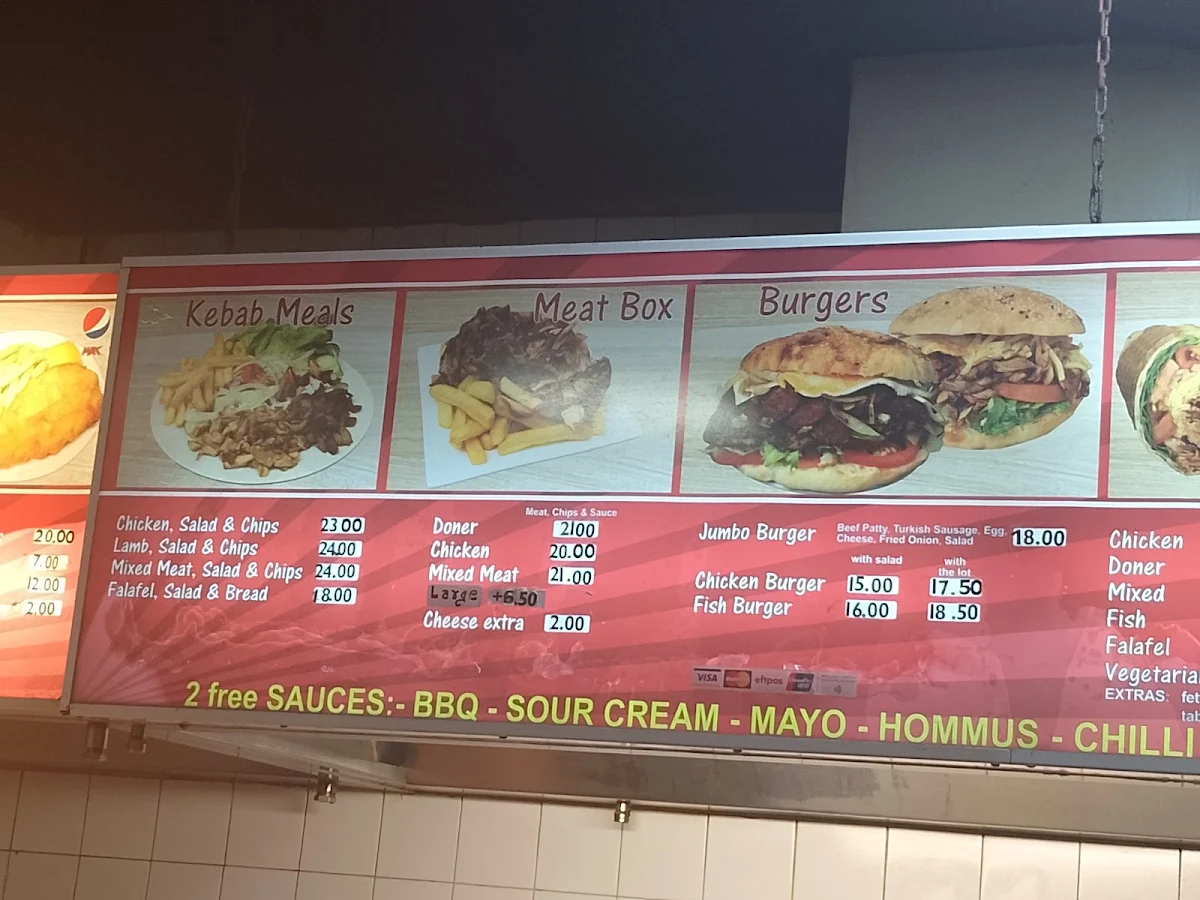 Menu, Ankara Kebabs and Bakery