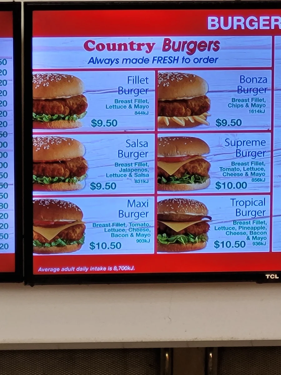 Menu, Balranald Take Away