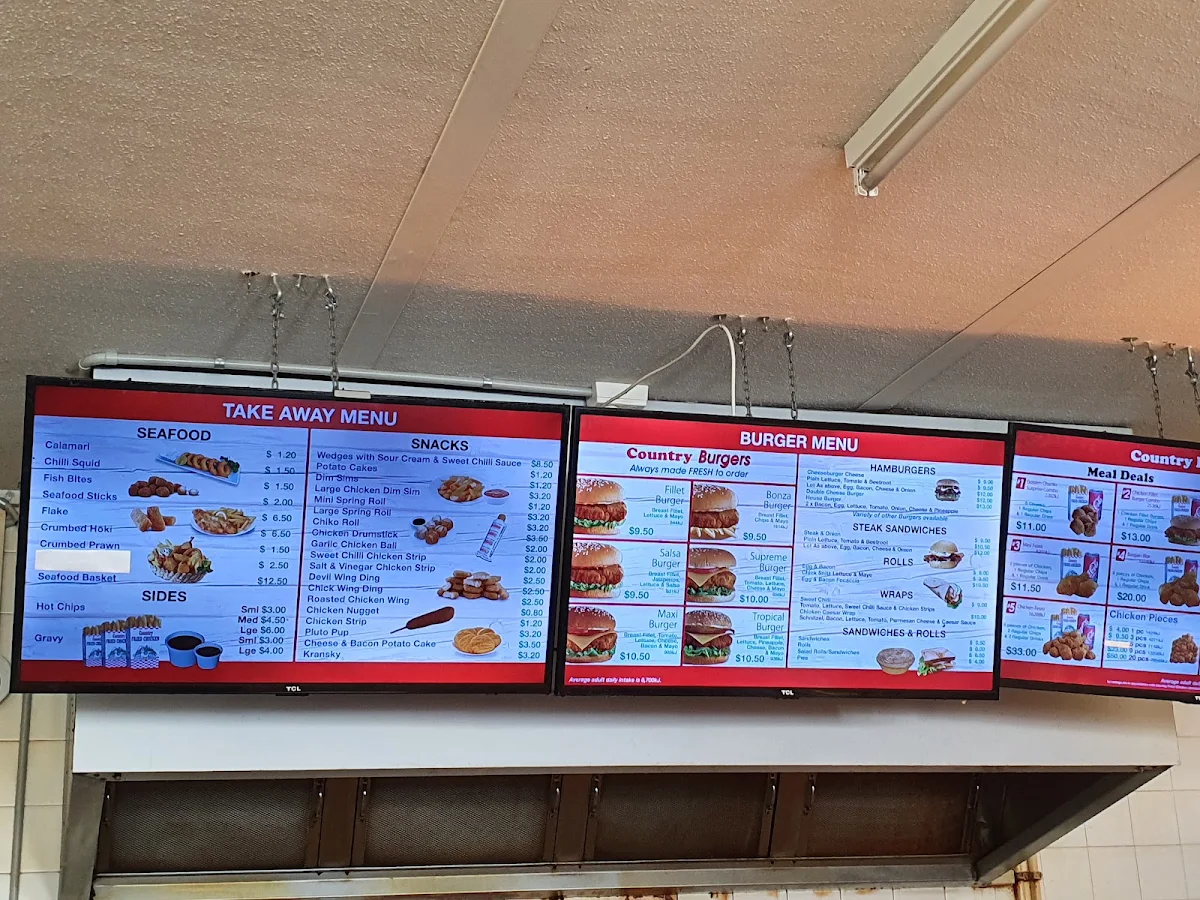 Menu, Balranald Take Away