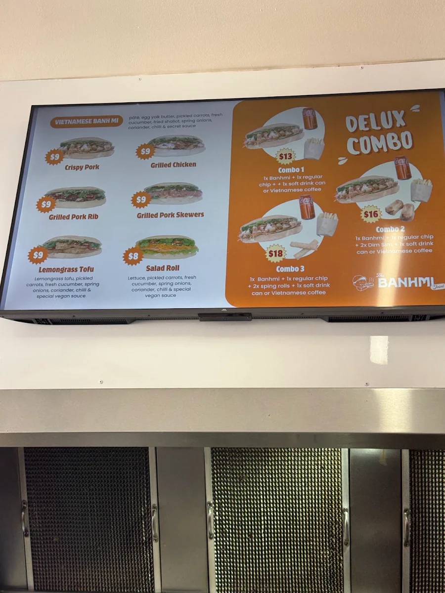 Menu, The BanhMi Joint