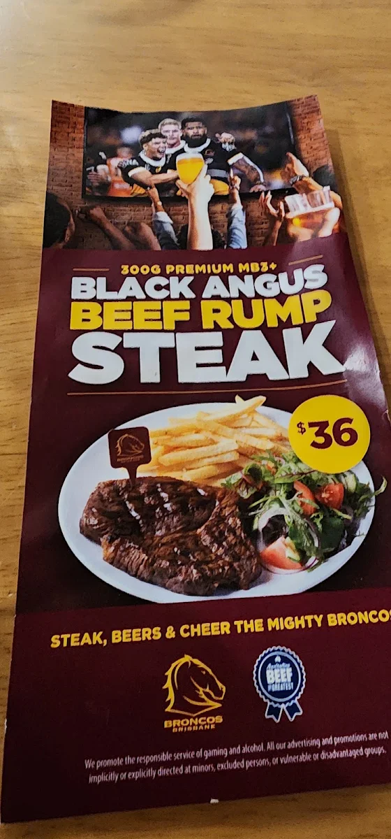 Menu, Royal Hotel