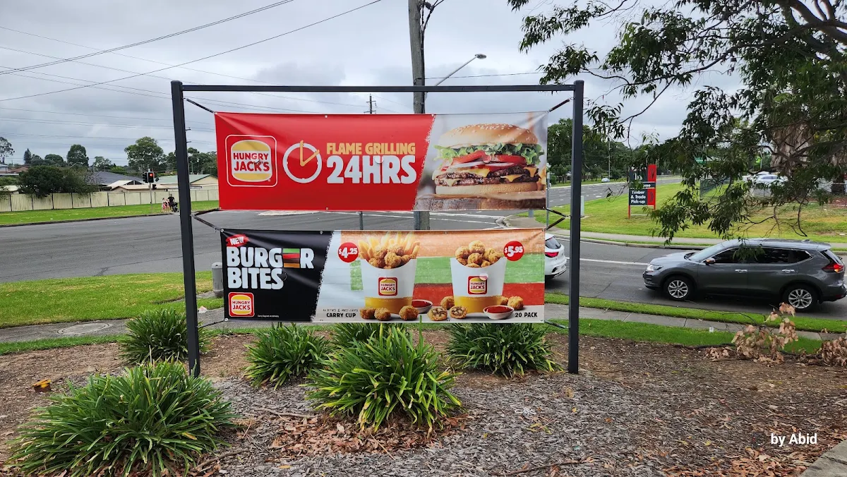Menu, Hungry Jack's Burgers Minchinbury