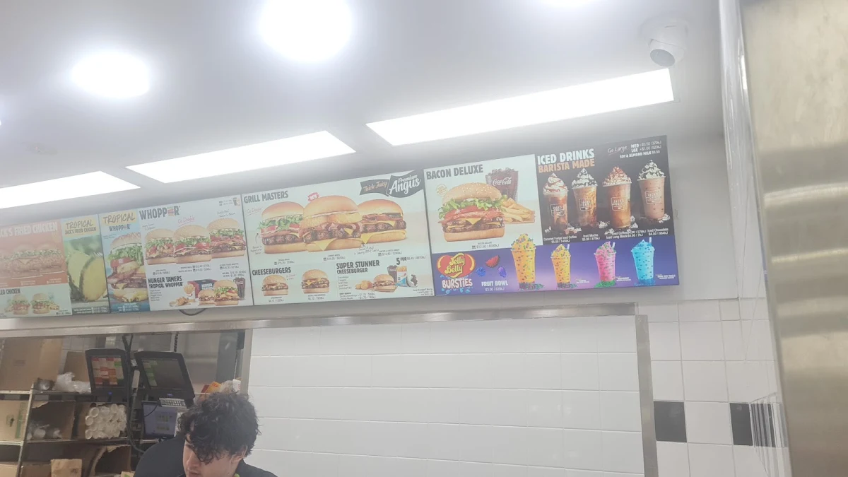 Menu, Hungry Jack's Burgers Minchinbury