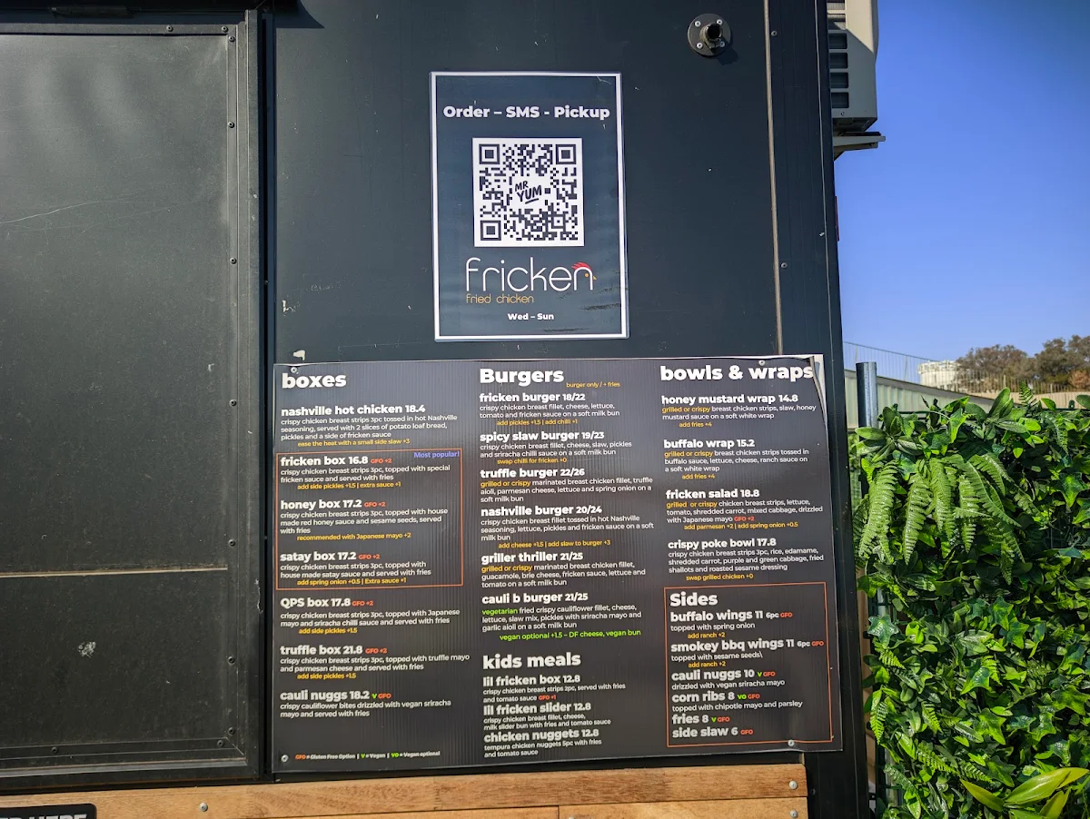 Menu, The Jetty