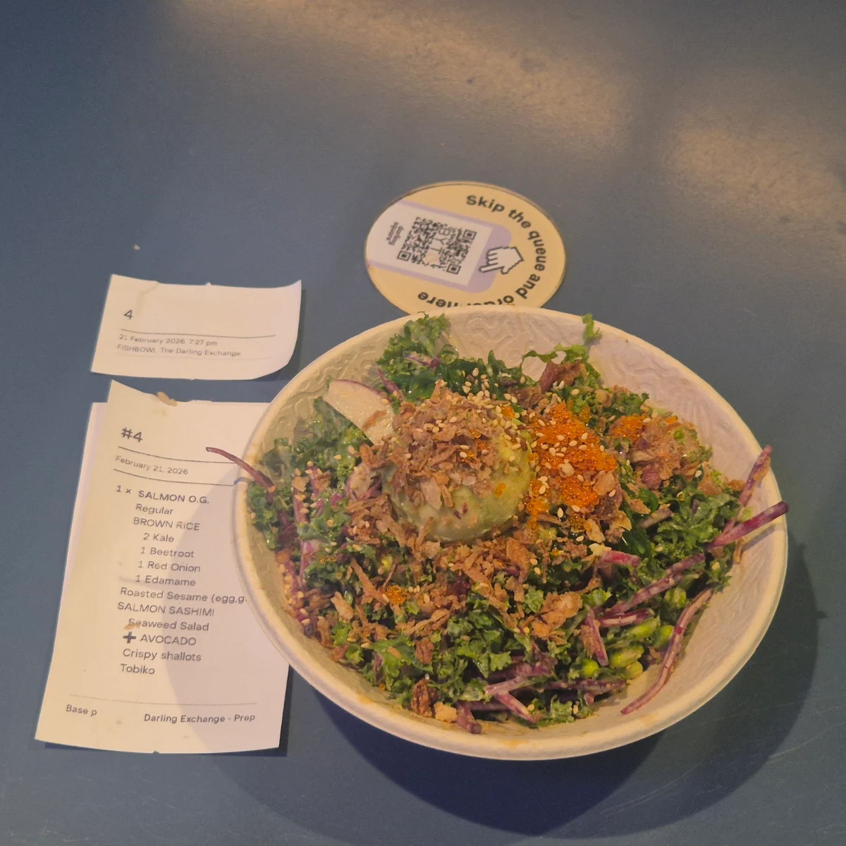 Menu, FISHBOWL - The Darling Exchange