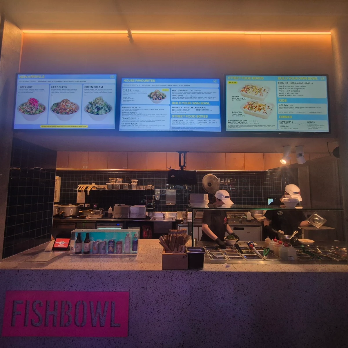 Menu, FISHBOWL - The Darling Exchange