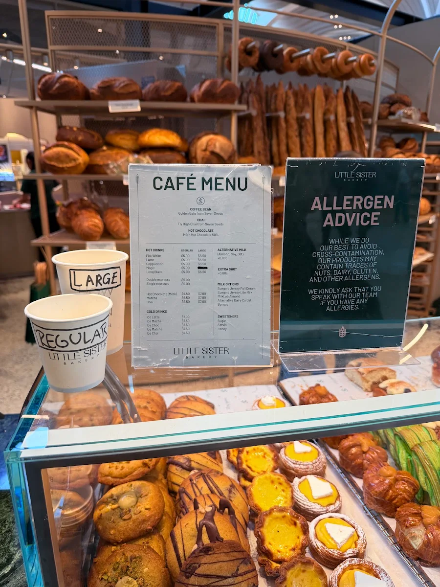 Menu, Little Sister Bakery Chadstone