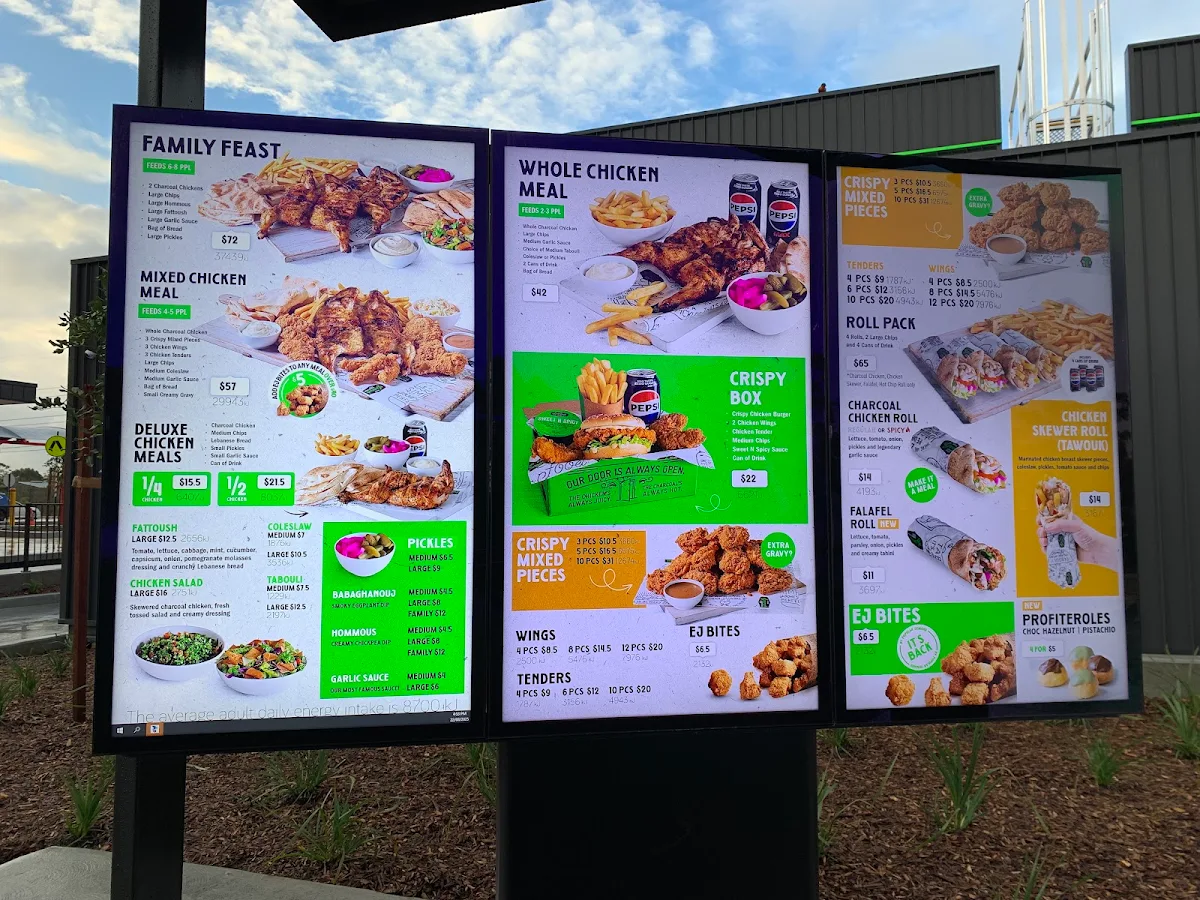 Menu, El Jannah Chicken Tuggerah