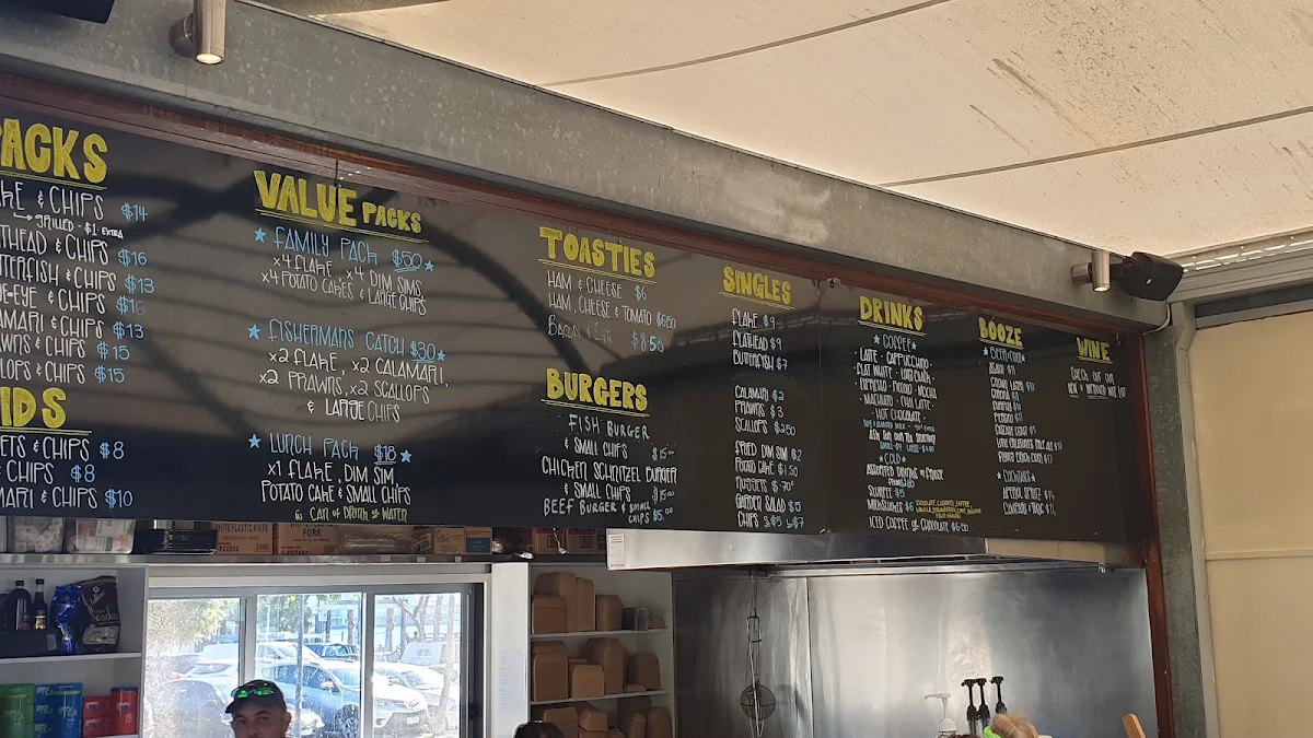 Menu, Sole Waterfront Cafe