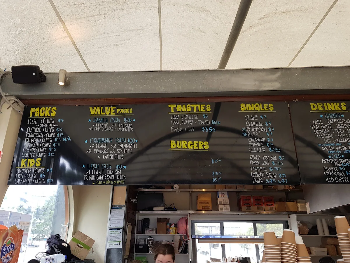 Menu, Sole Waterfront Cafe