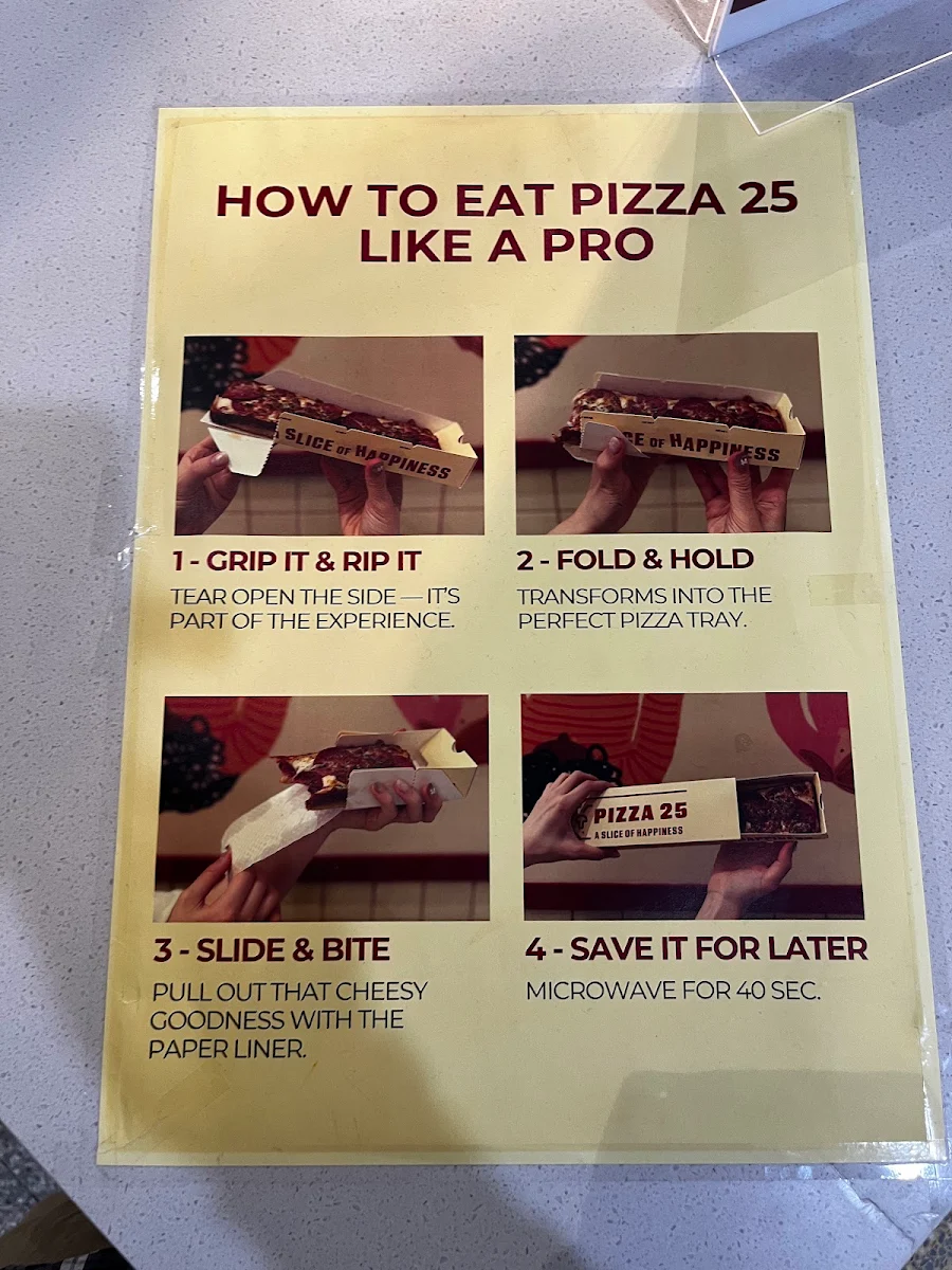 Menu, Pizza 25 Mount Druitt