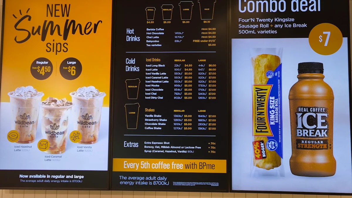 Menu, wildbean cafe