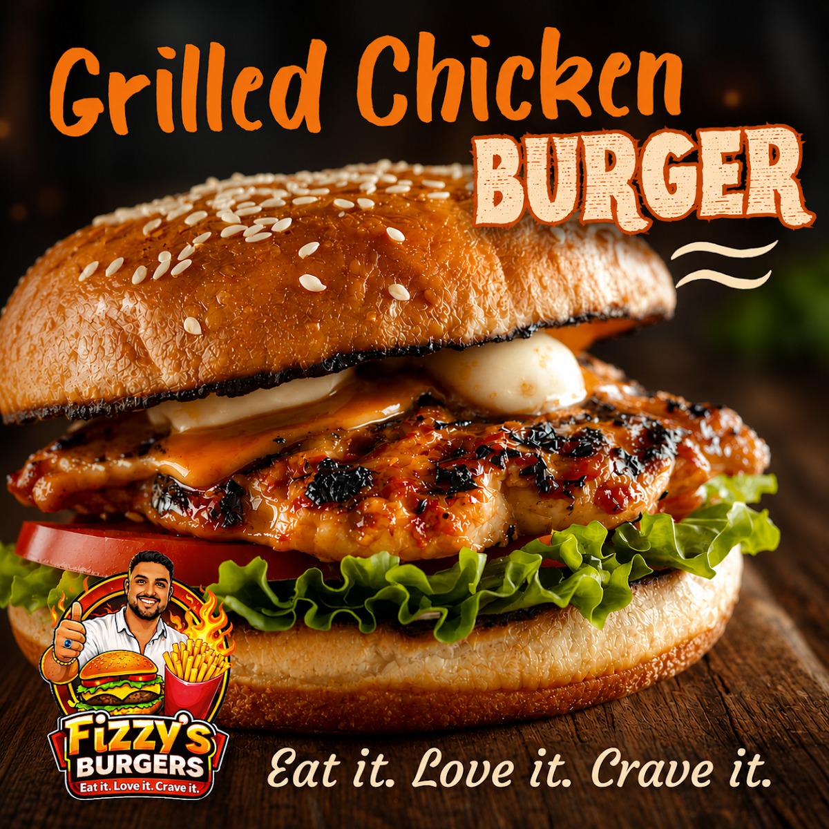 Menu, Fizzy's Burgers