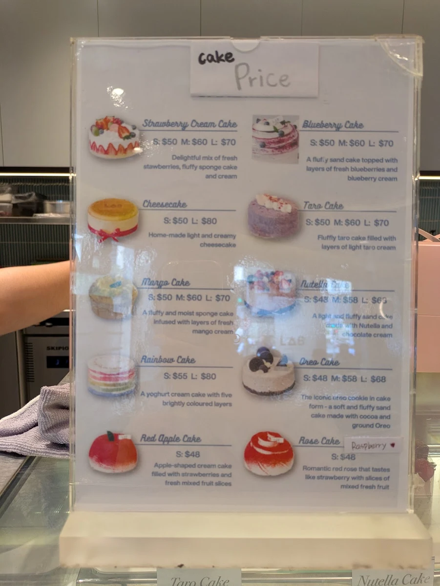 Menu, LAB Parramatta