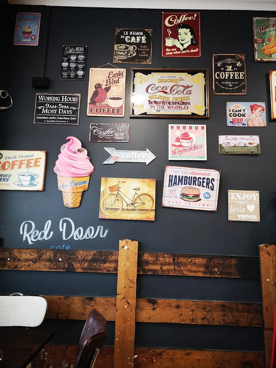 Menu, Red Door Cafe
