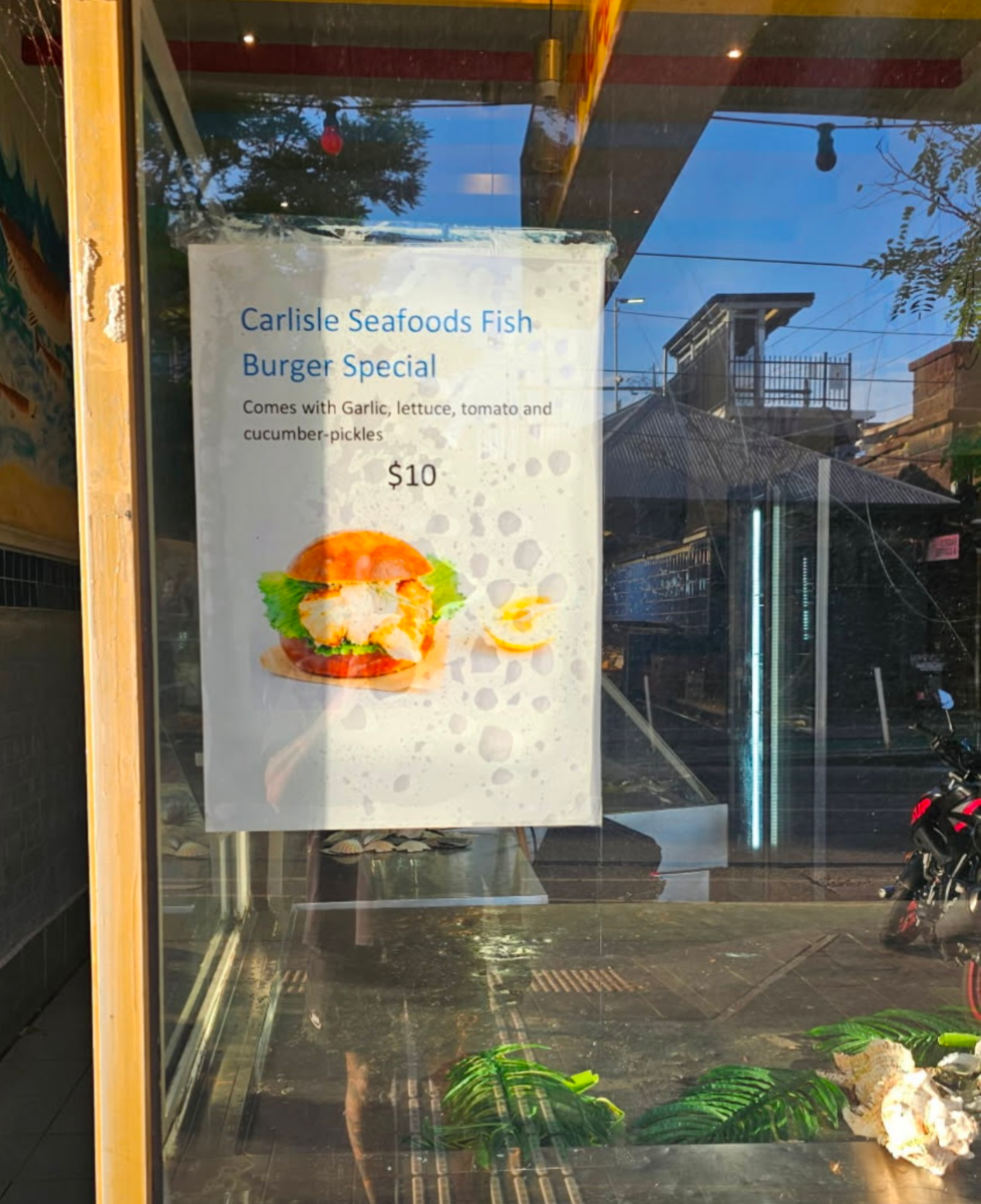 Menu, Carlisle Seafood